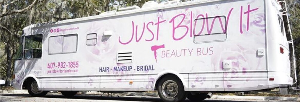 Hair Salon On Wheels Beauty Bus for Weddings make up & hair